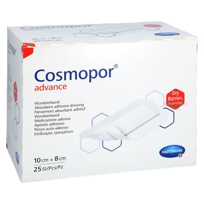 Cosmopor Advance Wundverband 8x10 cm Kohlpharma