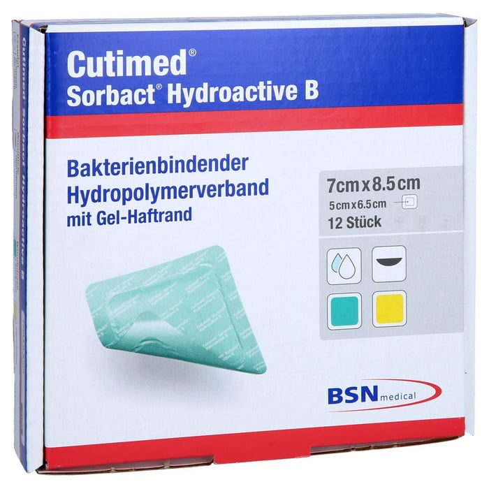 CUTIMED Sorbact Hydroactive B Gel-V.7x8,5 cm haft.