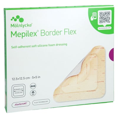 MEPILEX Border Flex Schaumverb.haft.12,5x12,5 cm