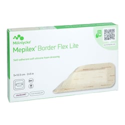 MEPILEX Border Flex Lite Schaumverband 5x12,5 cm