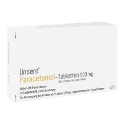 Unsere Paracetamol-Tabletten 500 mg