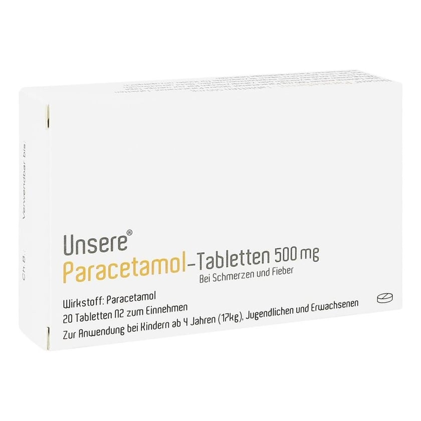 Unsere Paracetamol-Tabletten 500 mg