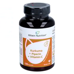 KURKUMA 95% Curcumin+Piperin+Vitamin C vegan Kaps.