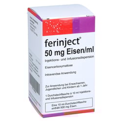 FERINJECT 50 mg Eisen/ml Inj.-/Inf.-Dispers.500mg