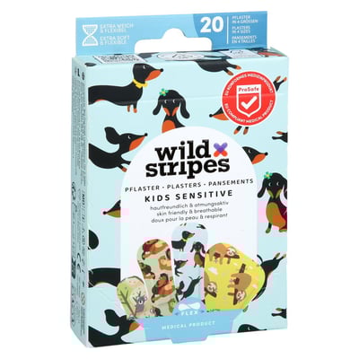 WILD STRIPES Pflaster Kids sensitiv Animal Fun