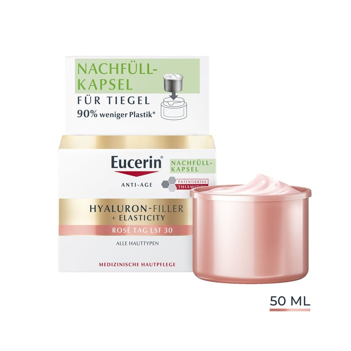 Eucerin Hyaluron-Filler + Elasticity Rosé Tag LSF 30 Nachfüllkapsel