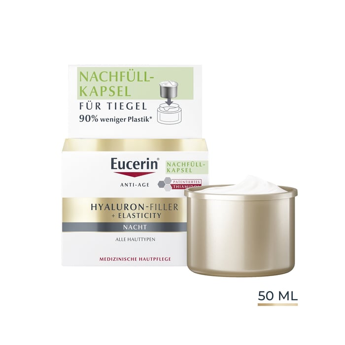 Eucerin Hyaluron-Filler + Elasticity Nacht Nachfüllkapsel