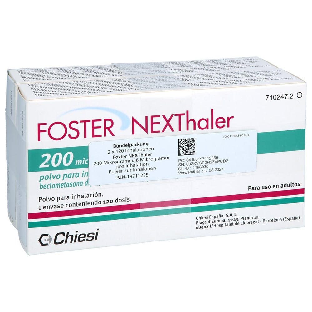 FOSTER NEXThaler 200/6 µg 120 ED Inhalationspulver