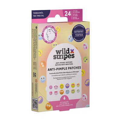 WILD STRIPES Anti-Pickel Patches Smile Stop