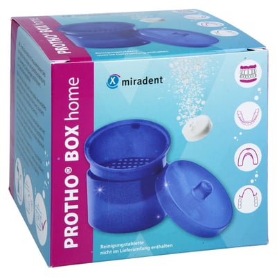 MIRADENT Protho Box Home blau Glitzer