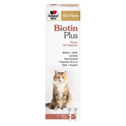 DOPPELHERZ für Tiere Biotin Plus Paste f.Katzen