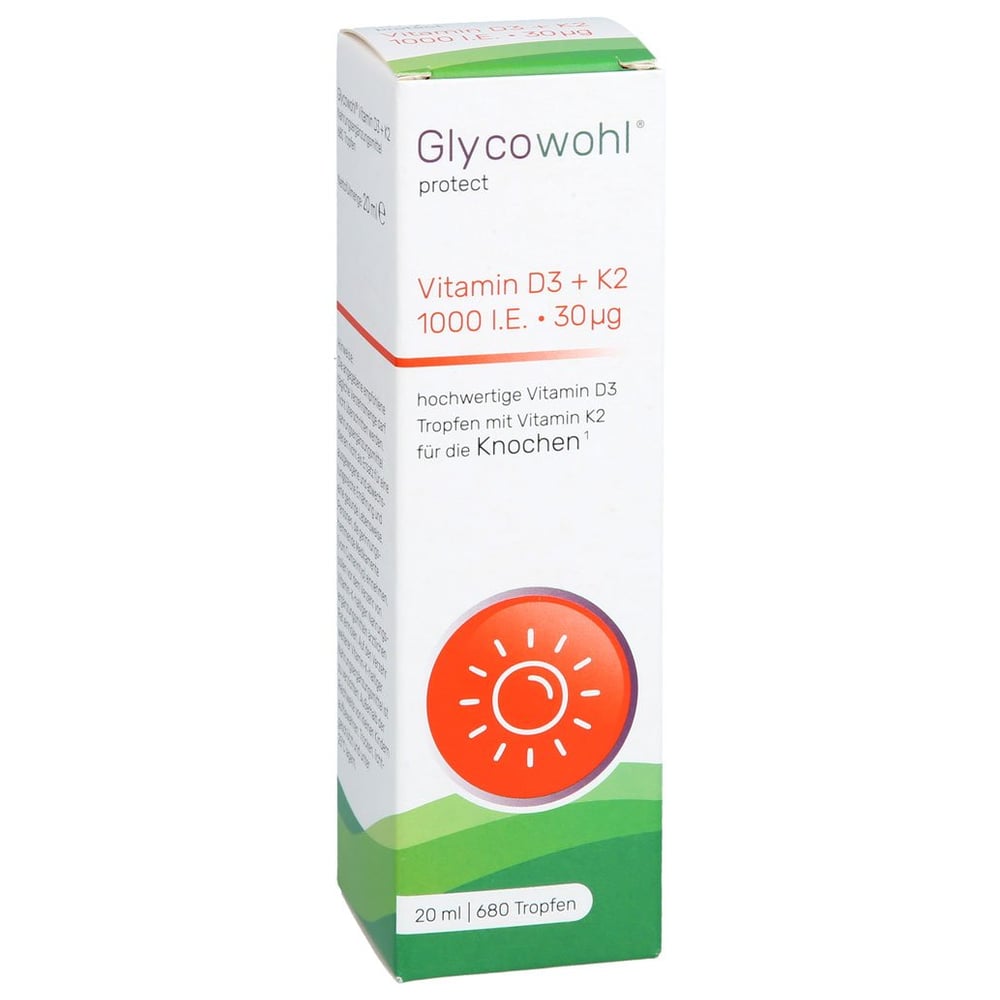 GLYCOWOHL Vitamin D3 1000 I.E.+K2 30 µg Tropfen