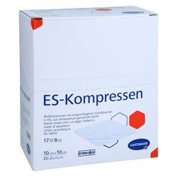 ES-KOMPRESSEN steril 10x10 cm 8fach