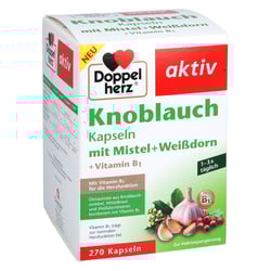 DOPPELHERZ Knobl.Kap.m.Mistel+Weißdorn+Vitamin B1