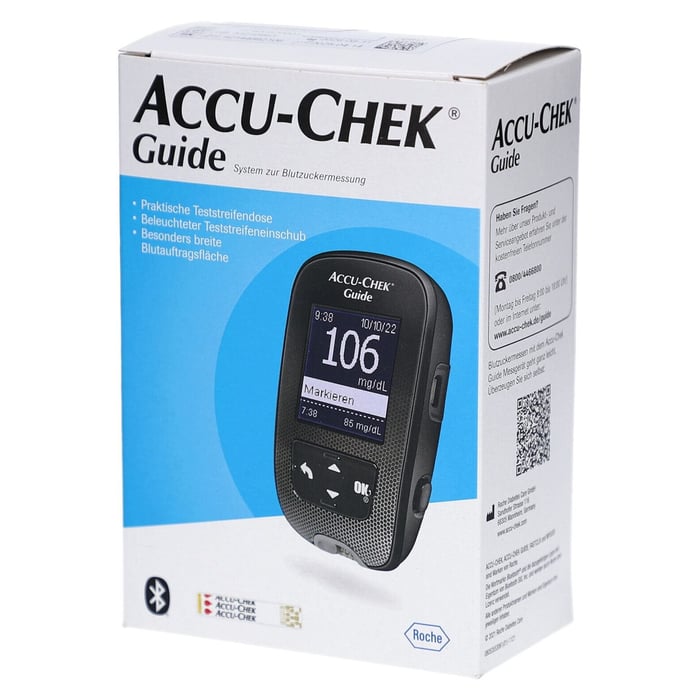 Accu-Chek Guide Blutzuckermessgerät Set mg/dl