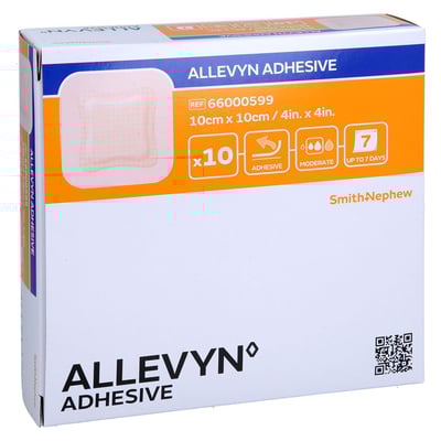 Allevyn Adhesive 10x10 cm haftende Wundauflage 1001 Artikel Medical