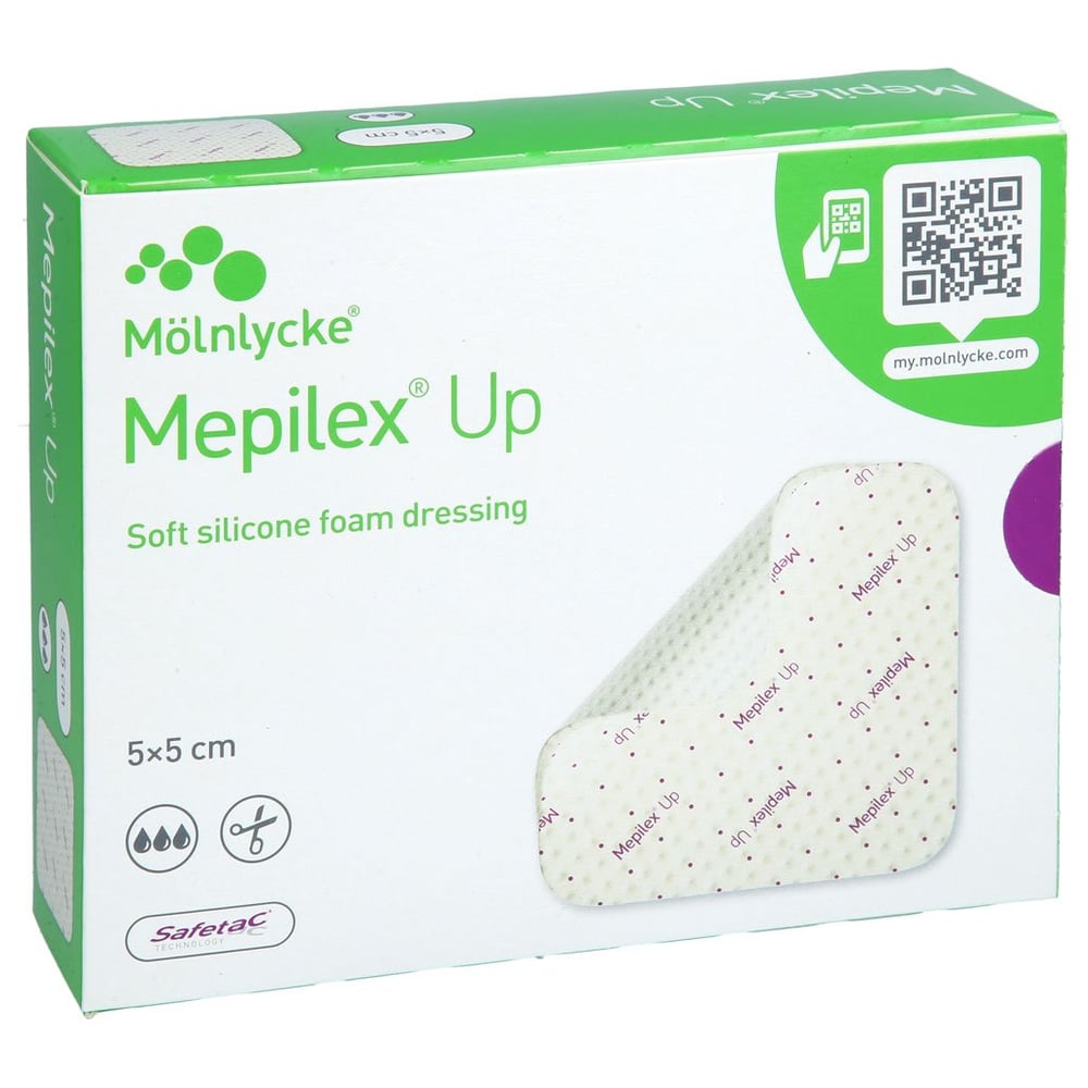MEPILEX Up 5x5 cm Schaumverband 1001 Artikel Medical