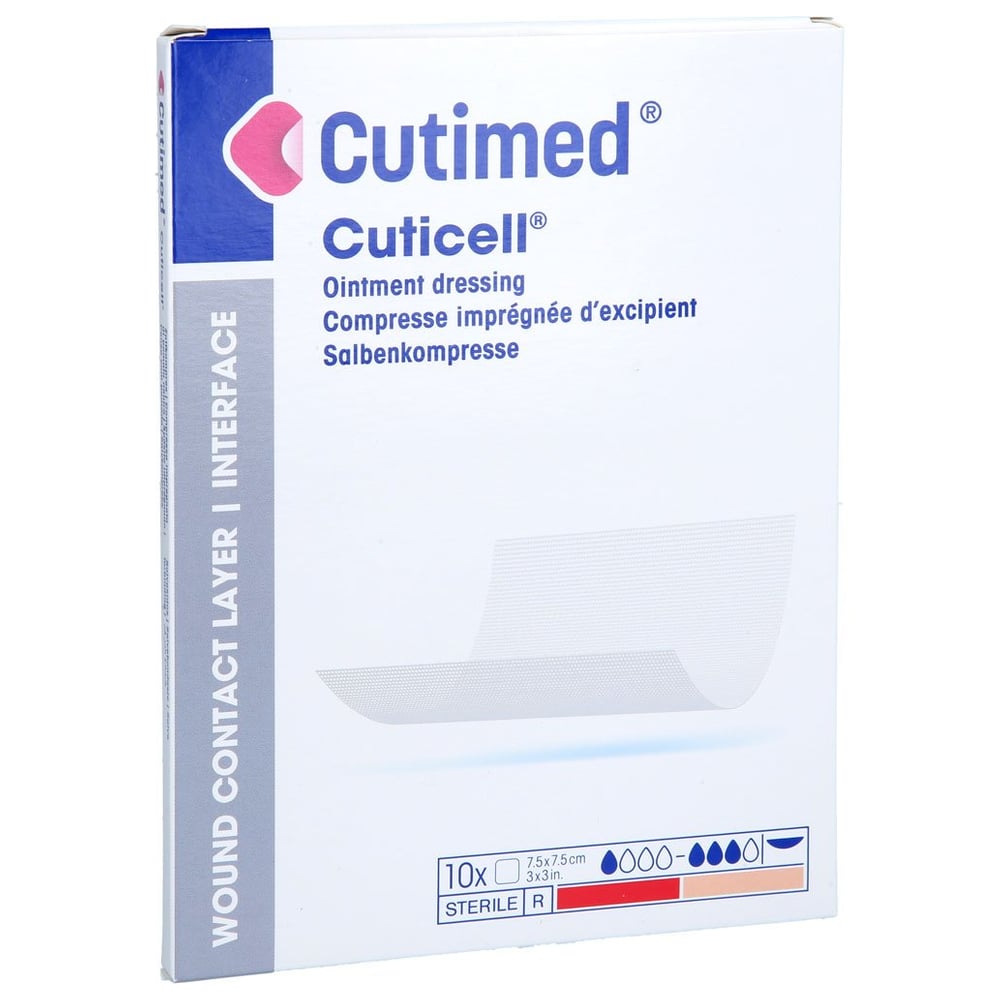 CUTIMED Cuticell Salbenkompresse 7,5x7,5 cm