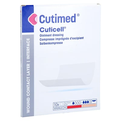 CUTIMED Cuticell Salbenkompresse 7,5x7,5 cm