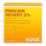 PROCAIN Hevert 2% Injektionslösung Ampullen