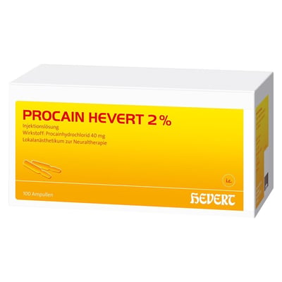 PROCAIN Hevert 2% Injektionslösung Ampullen