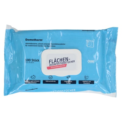 DOMOTHERM Flächen-Desinfektionstücher Produktbild 1