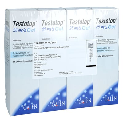 Testotop 25 mg/g Gel 62,5 mg/Pumpenhub Produktbild 1