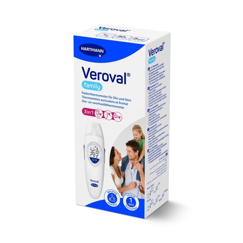 VEROVAL family 3in1 Infrarot-Fieberthermometer