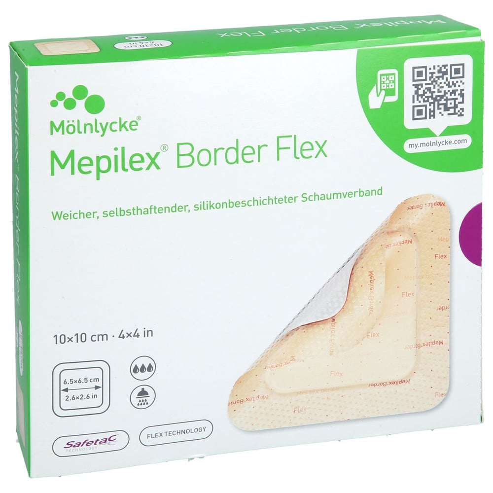MEPILEX Border Flex Schaumverb.haft.10x10 cm