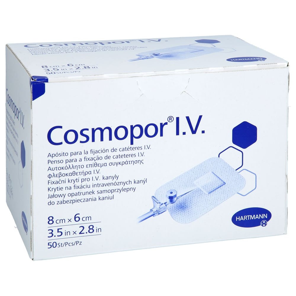 COSMOPOR I.V. Kanülenfixierverband 6x8 cm