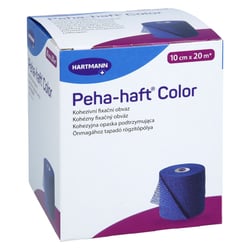 Peha-haft Color Fixierbinde latexfrei 10 cmx20 m blau Tovalcare