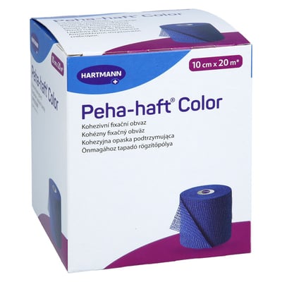 Peha-haft Color Fixierbinde latexfrei 10 cmx20 m blau Tovalcare Produktbild 1