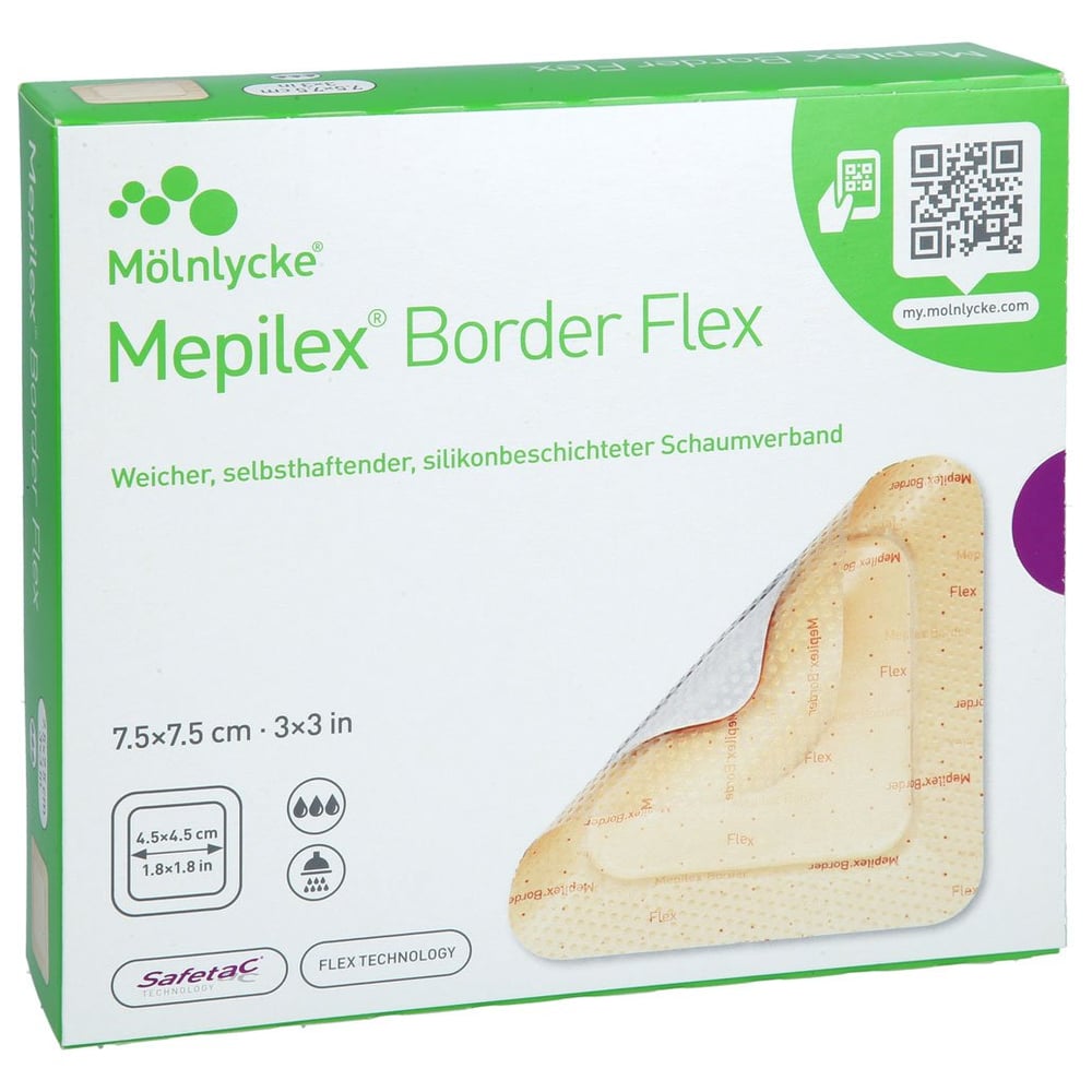 MEPILEX Border Flex Schaumverb.haft.7,5x7,5 cm ToValCare