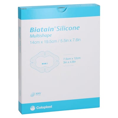 BIATAIN Silicone Schaumverb.Multishape 14x19,5 cm