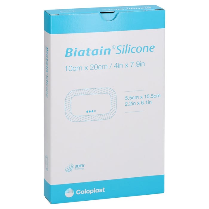 BIATAIN Silicone Schaumverband 10x20 cm