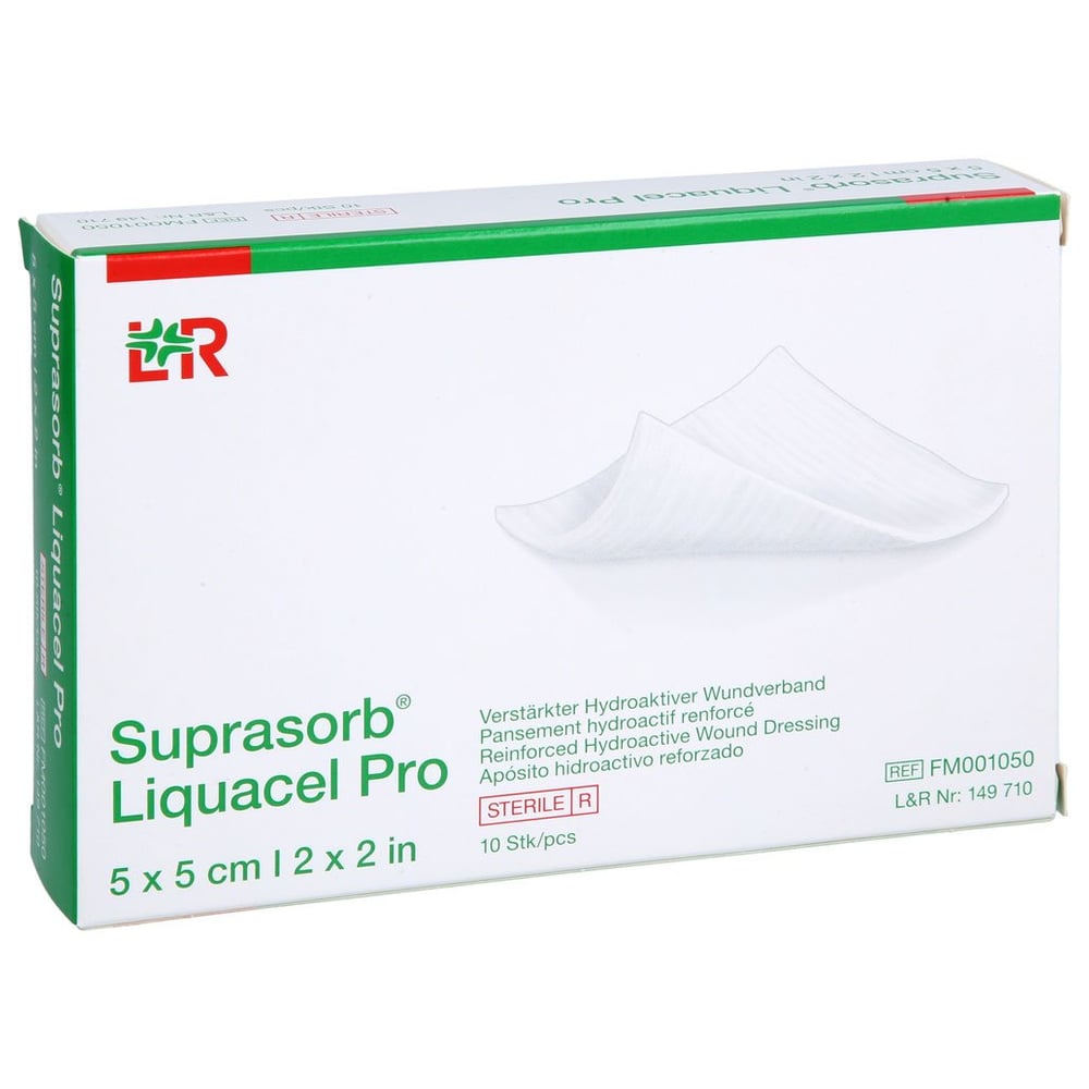 SUPRASORB Liquacel Pro 5x5 cm Kompressen