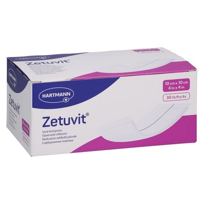 ZETUVIT Saugkompressen unsteril 10x10 cm ToRa Pharma