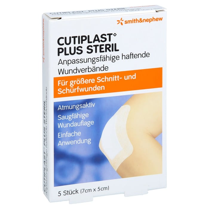 CUTIPLAST Plus steril 5x7 cm Verband