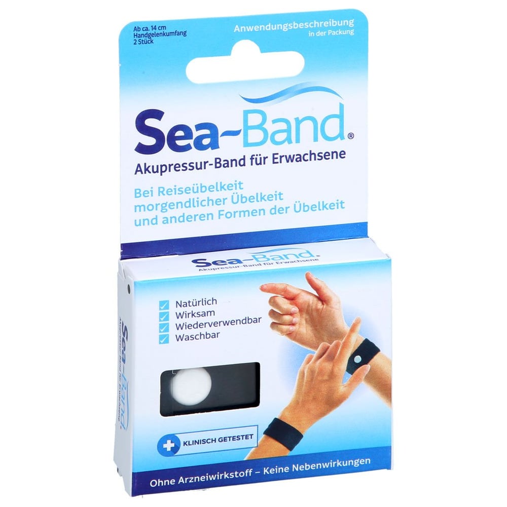 SEA-BAND Akupressurband f.Erwachsene black