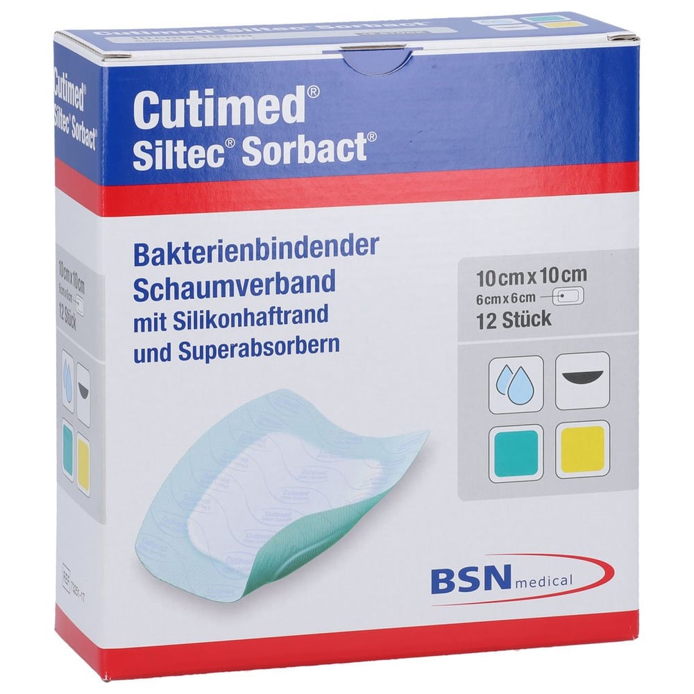 CUTIMED Siltec Sorbact B PU-Verb.10x10 cm