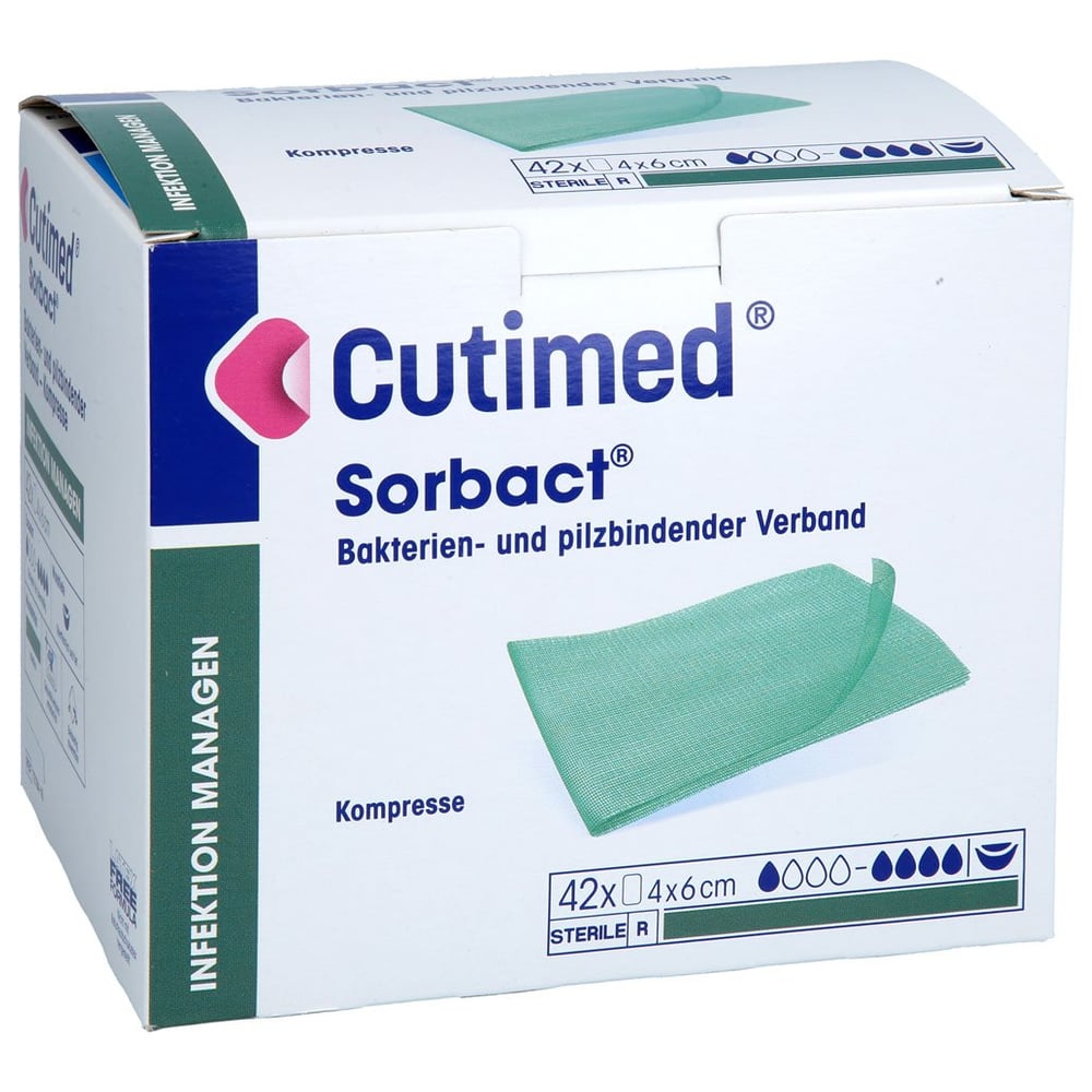 CUTIMED Sorbact Kompressen 4x6 cm
