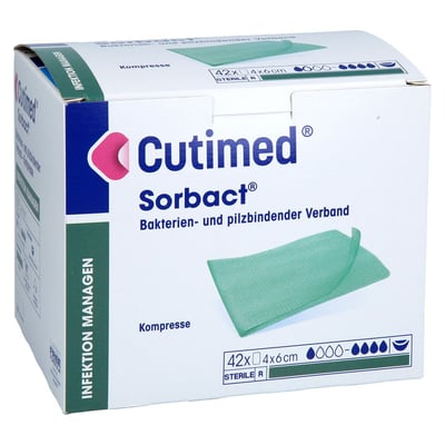 Cutimed Sorbact Kompressen 4x6 cm Docpharm