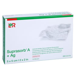 SUPRASORB A+Ag Antimik.Cal.Alginat Kompr.5x5 cm