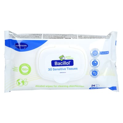 BACILLOL 30 Sensitive Green Tiss.17x20cm Small-Pa. Produktbild 1