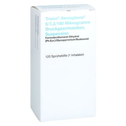 TRIXEO Aerosphere 5/7,2/160µg Druckgasinh.120ED