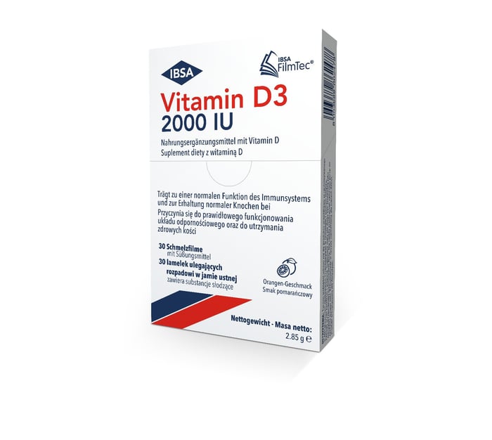 VITAMIN D3 2000 I.E. Schmelzfilm