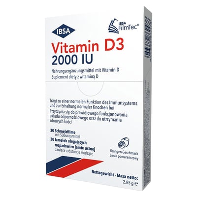 VITAMIN D3 2000 I.E. Schmelzfilm