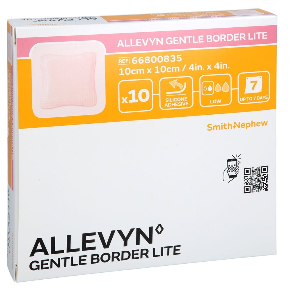 ALLEVYN Gentle Border Lite 10x10 cm Schaumverb.