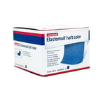 Elastomull haft color 6 cmx20 m Fixierbinde blau Adequapharm Produktbild 1