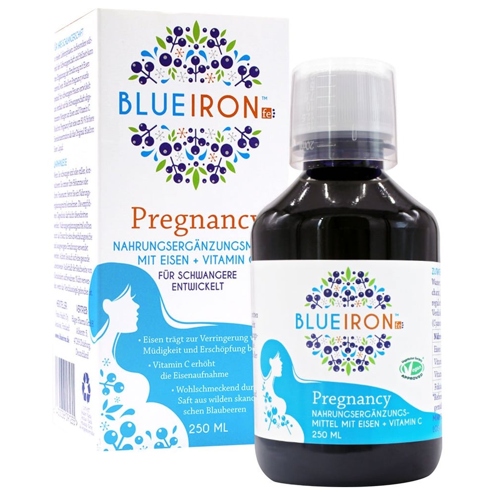 BLUEIRON Eisen Pregnancy+Folsäure Flüss.z.Einn.